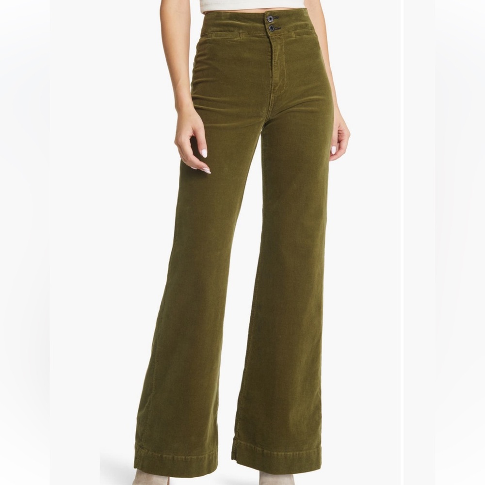 ASKK NY Mustard Wide Leg Brighton Corduroy Pants - Picture 9 of 12